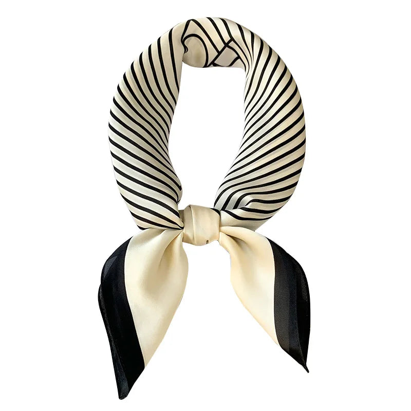 Silk Square Plaid Scarf