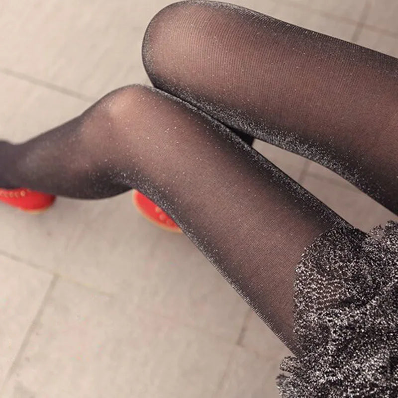 Shiny Pantyhose Glitter Stockings