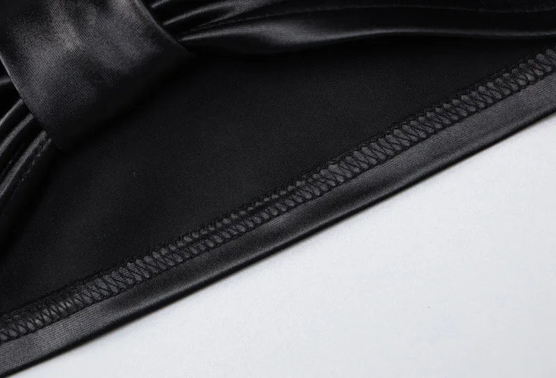 Spaghetti Strap Tube Top Spring Leather Crop Tank Top