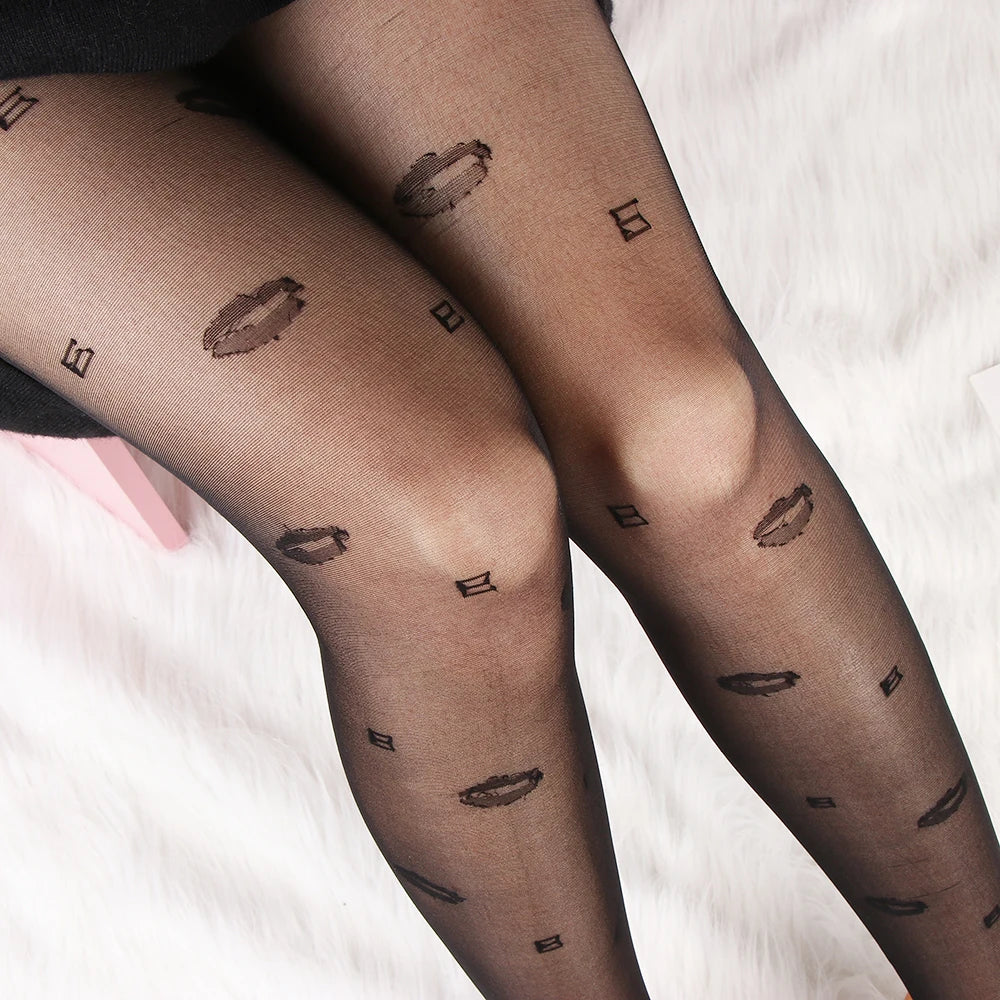 Sexy Women Tights Classic Small Polka Dot Silk Stockings