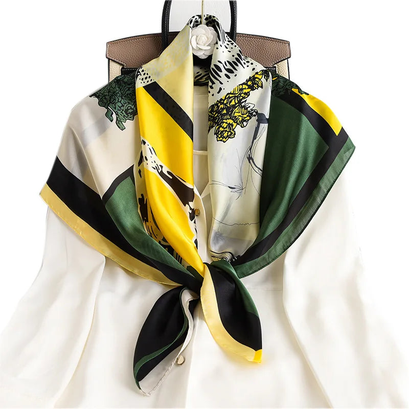 90*90cm Women Scarf Silk