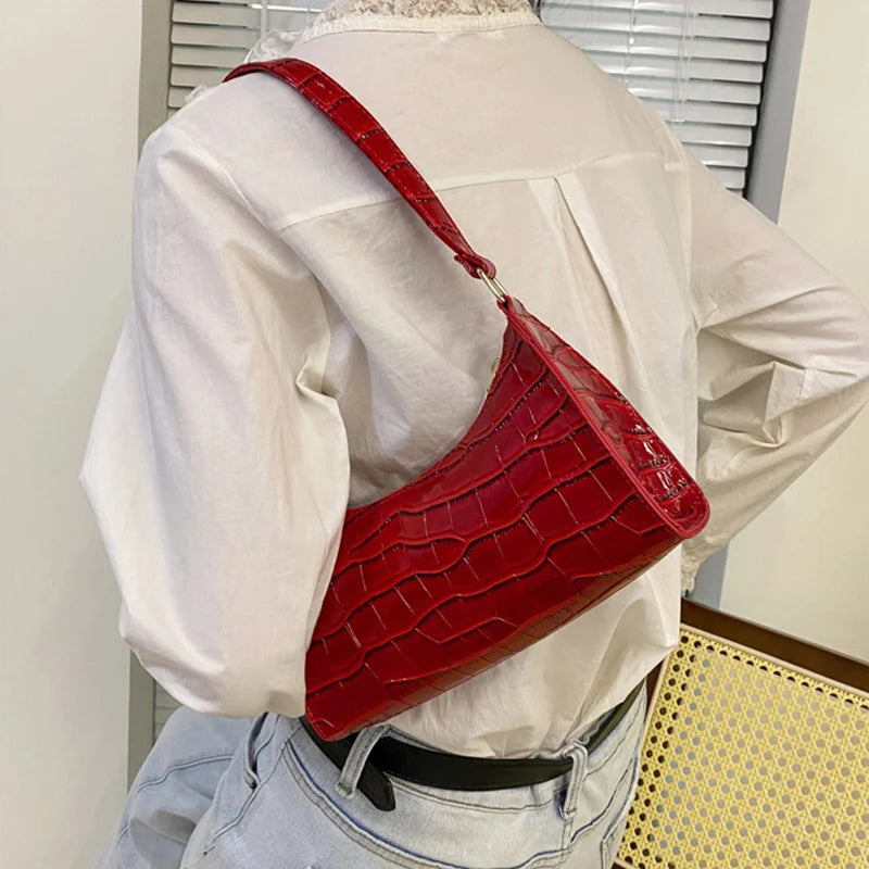 Leather Armpit Handbag