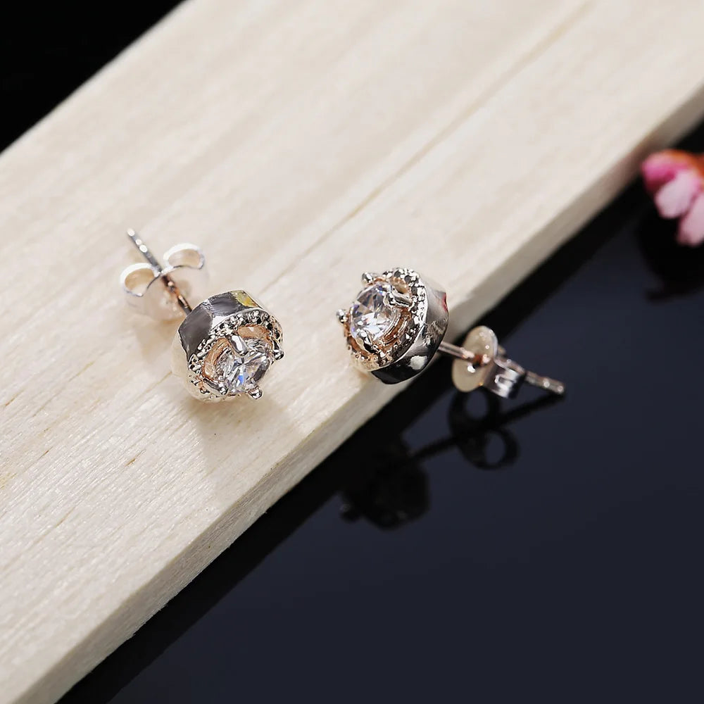 925 sterling Silver crystal pendant Jewelry set