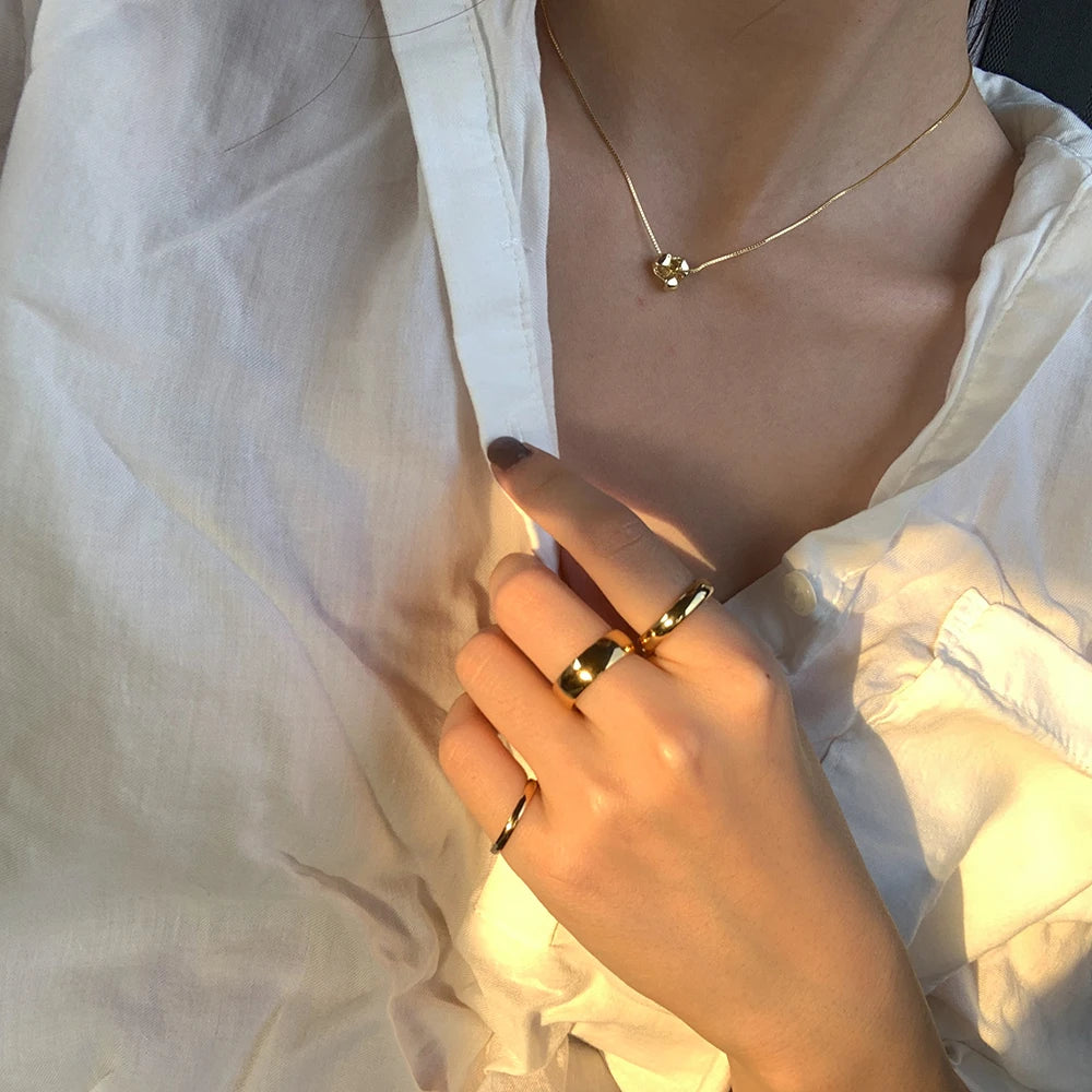 Stainless Steel Gold Plated Knuckle Ring
