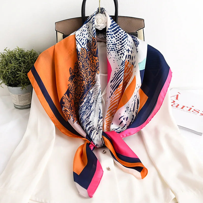 90*90cm Women Scarf Silk