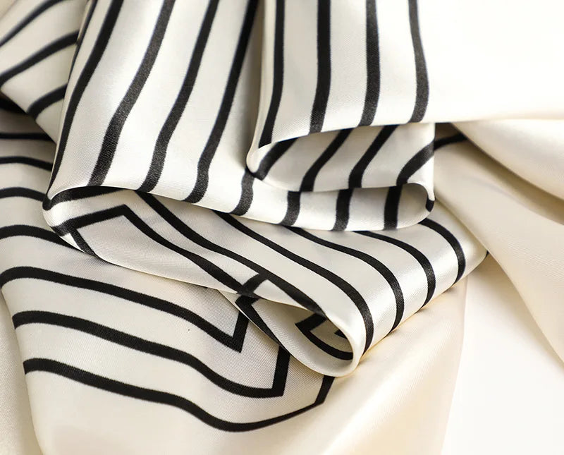 Silk Satin Square Scarf