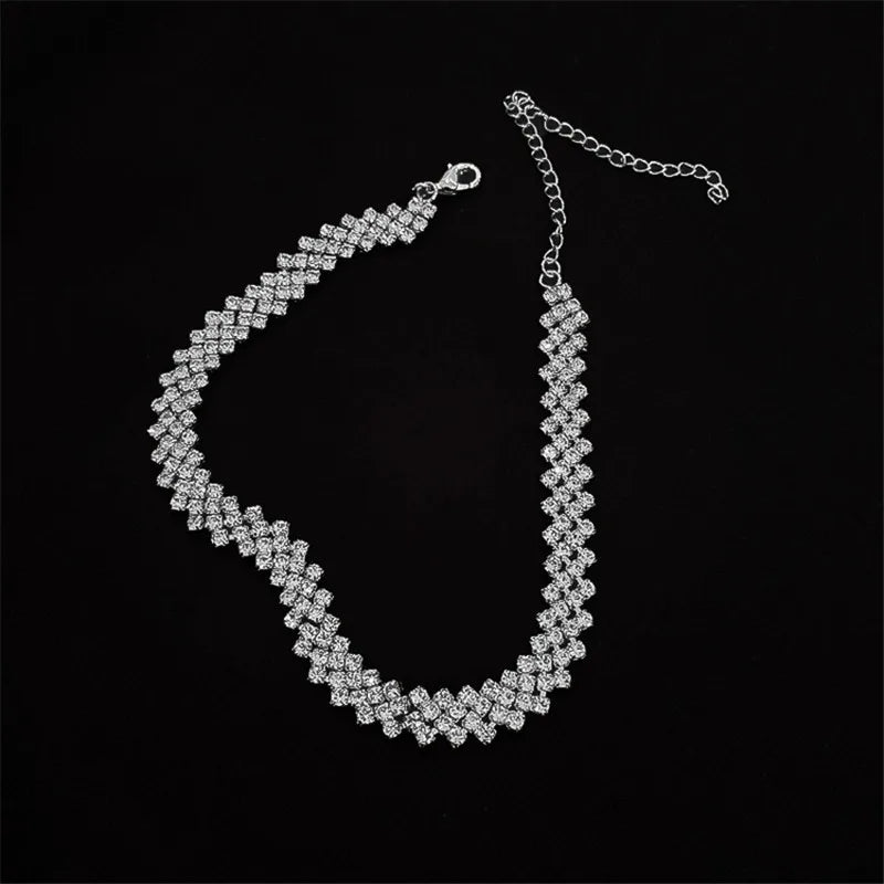 Full Rhinestone Choker Necklaces
