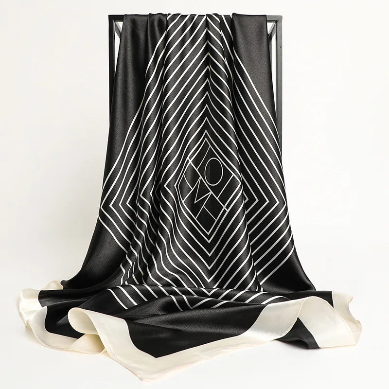 Silk Satin Square Scarf