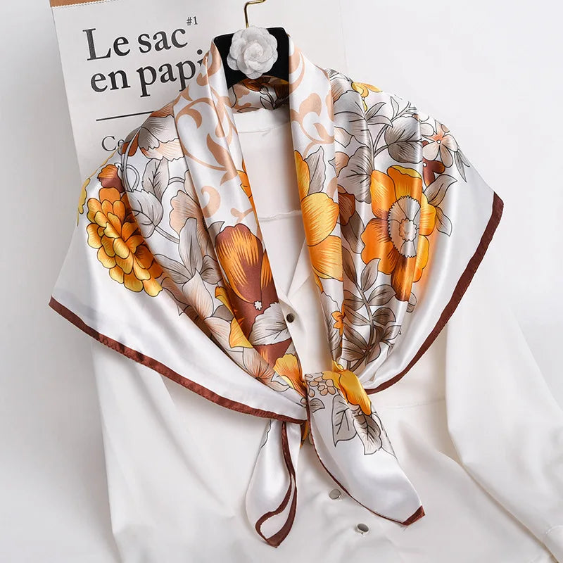 90*90cm Women Scarf Silk