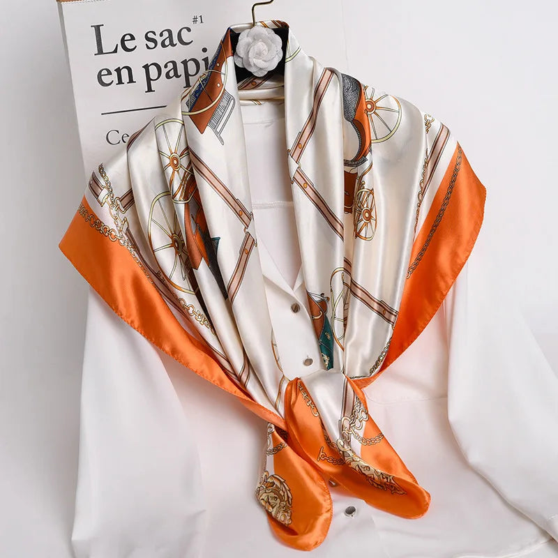 90*90cm Women Scarf Silk