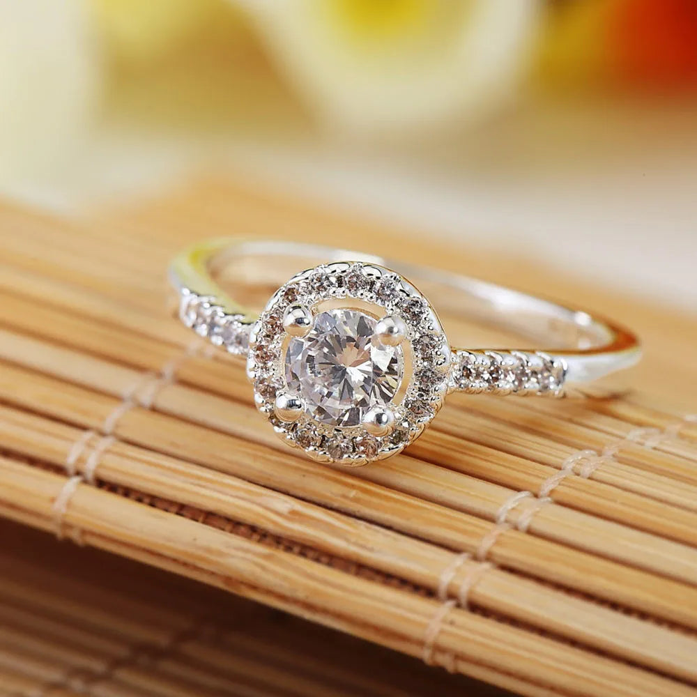 925 sterling Silver crystal pendant Jewelry set