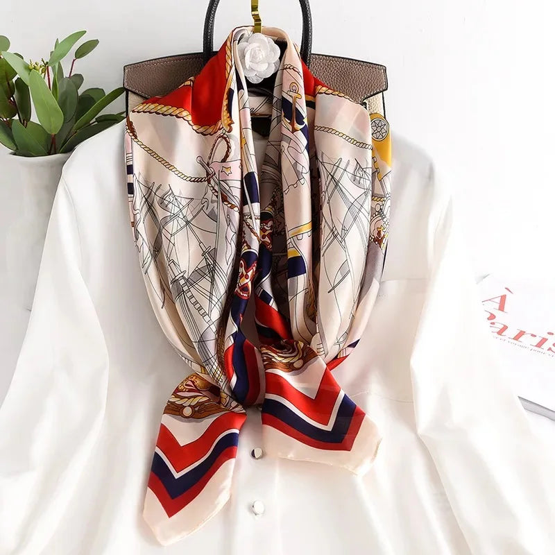 90*90cm Women Scarf Silk