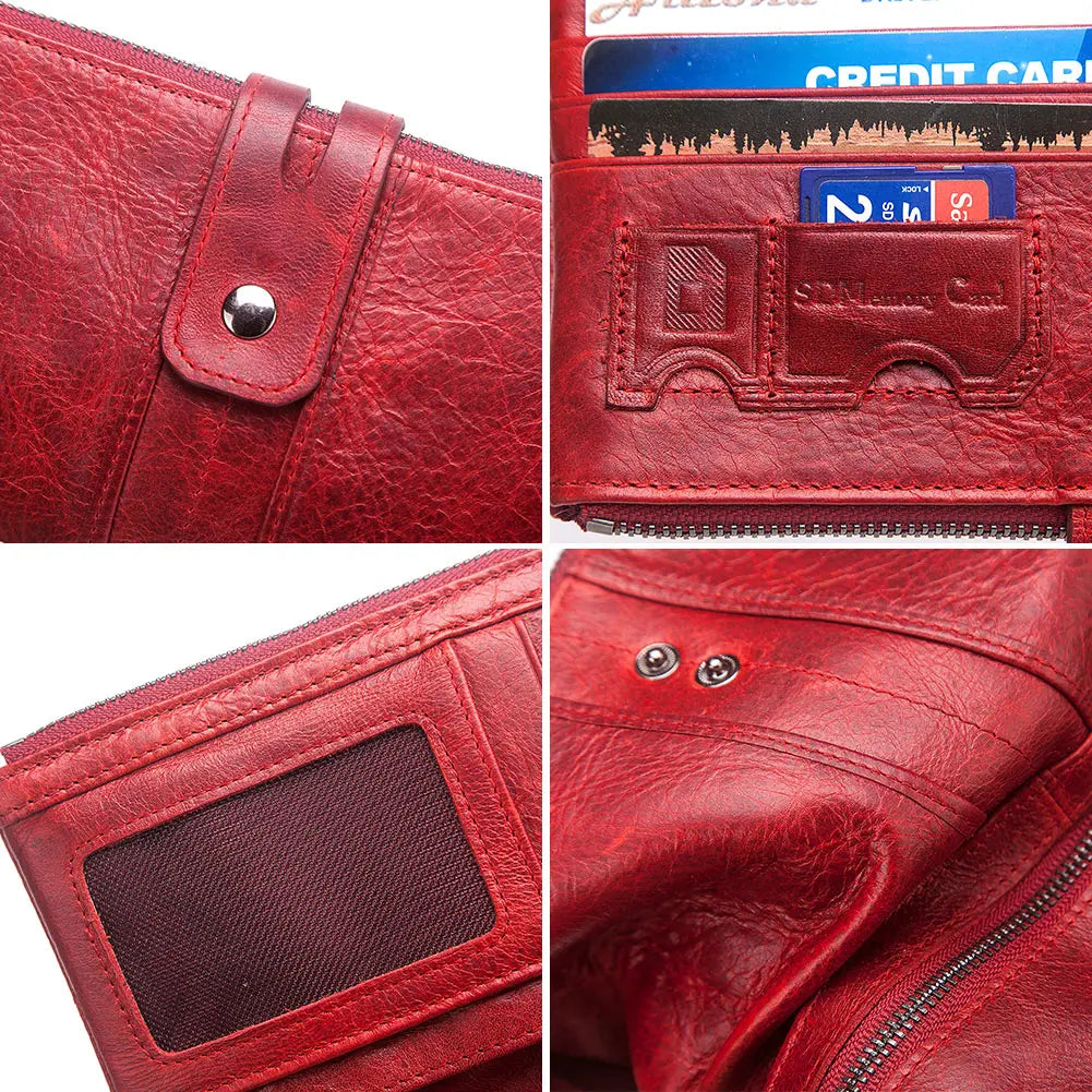 Women's Wallet Genuine Leather Long Clutch