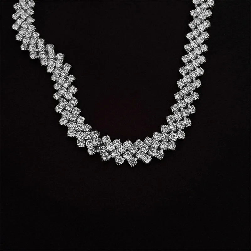 Full Rhinestone Choker Necklaces