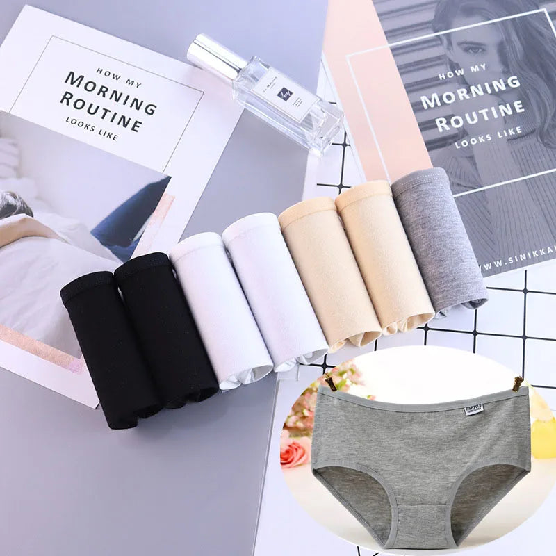 7Pcs/Lot Plus Size Underwear Women's Panties Cotton