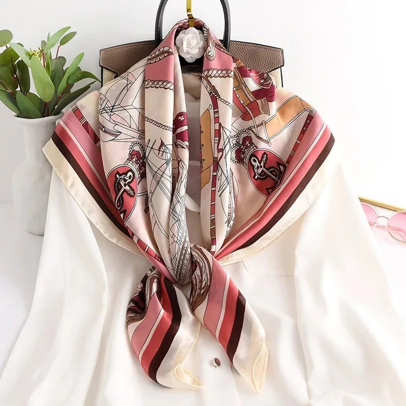 90*90cm Women Scarf Silk