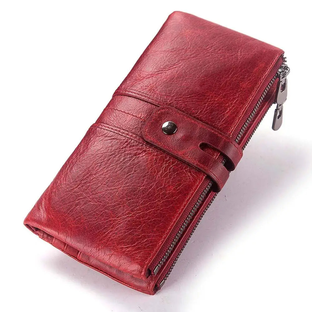 Women's Wallet Genuine Leather Long Clutch