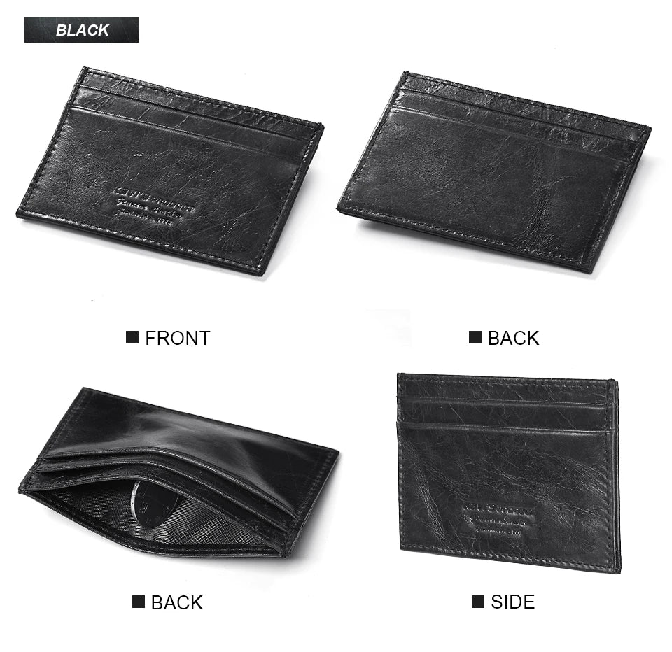 100% Genuine Leather Minimalist Card Holder