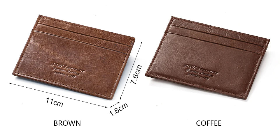 100% Genuine Leather Minimalist Card Holder