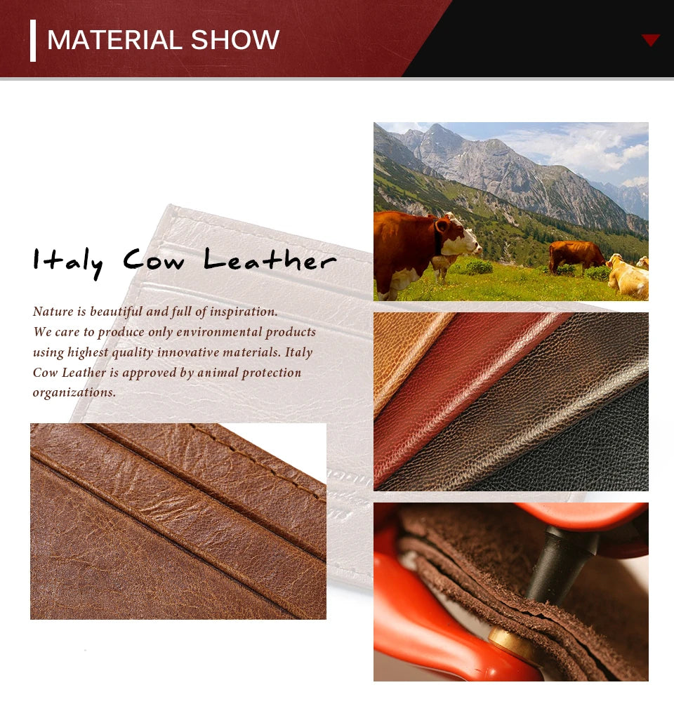 100% Genuine Leather Minimalist Card Holder