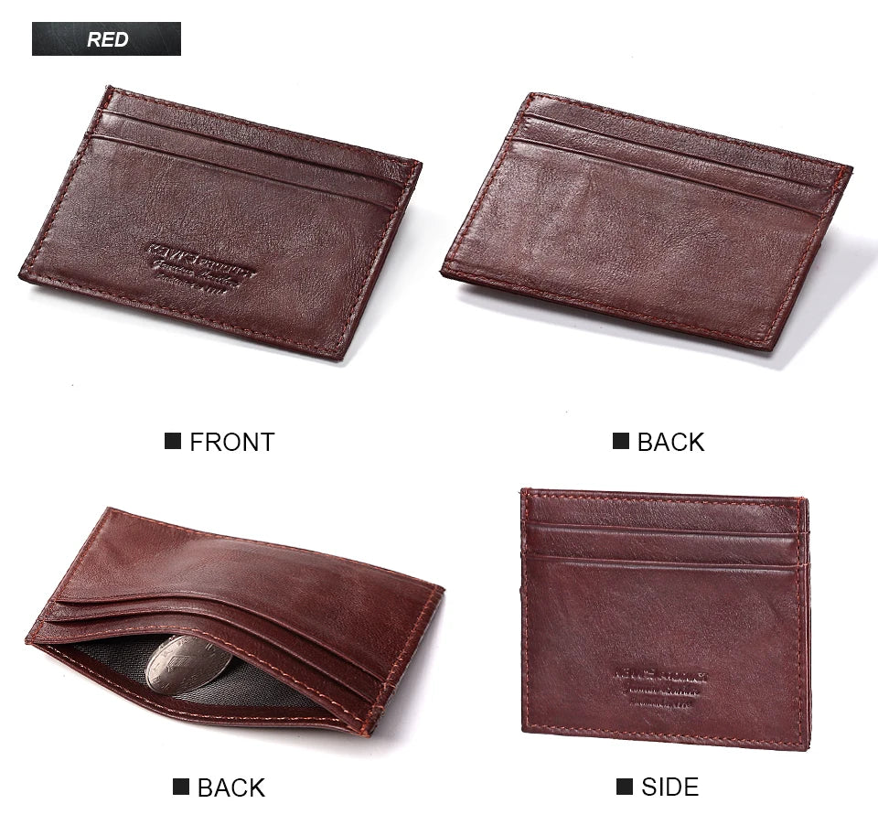 100% Genuine Leather Minimalist Card Holder