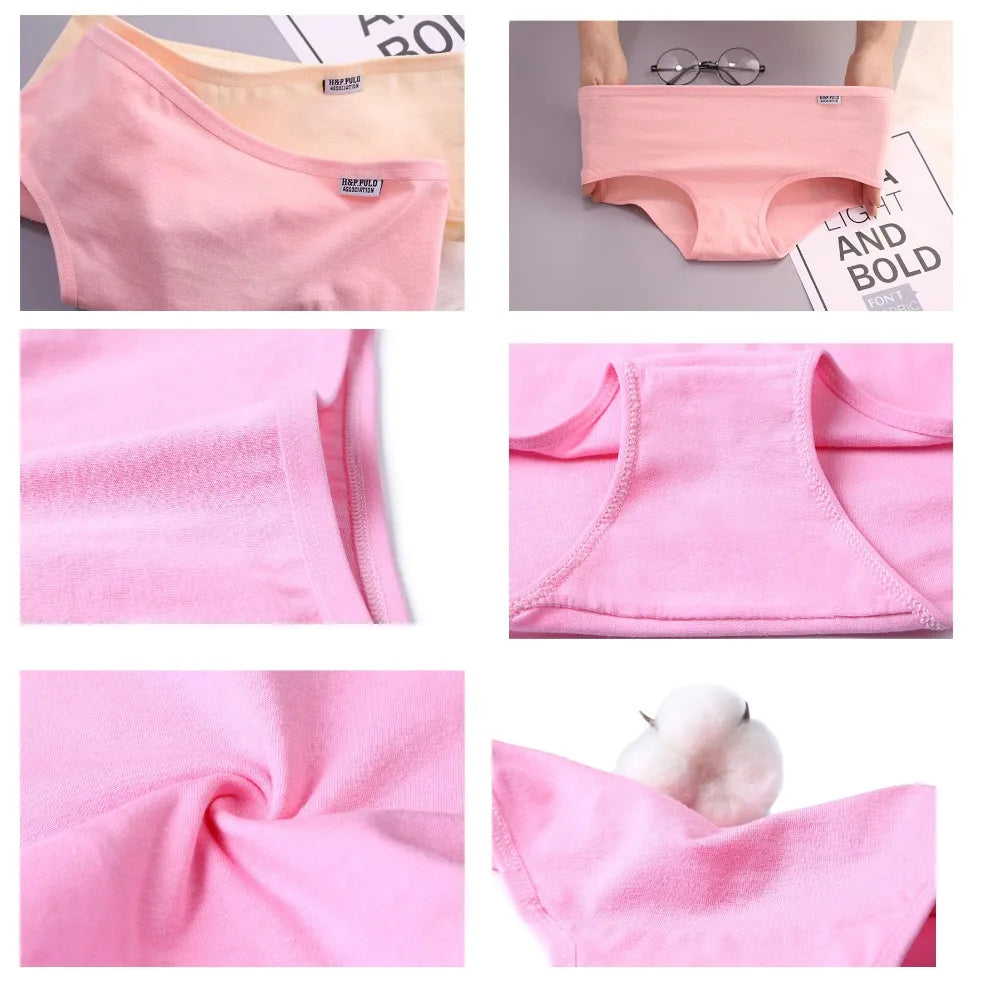 7Pcs/Lot Plus Size Underwear Women's Panties Cotton