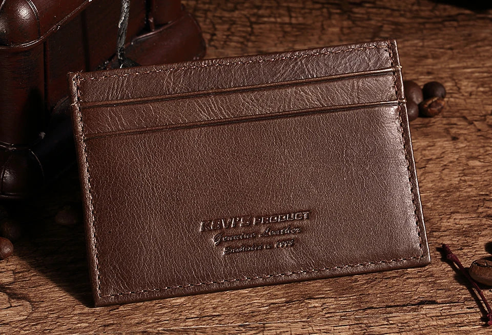 100% Genuine Leather Minimalist Card Holder