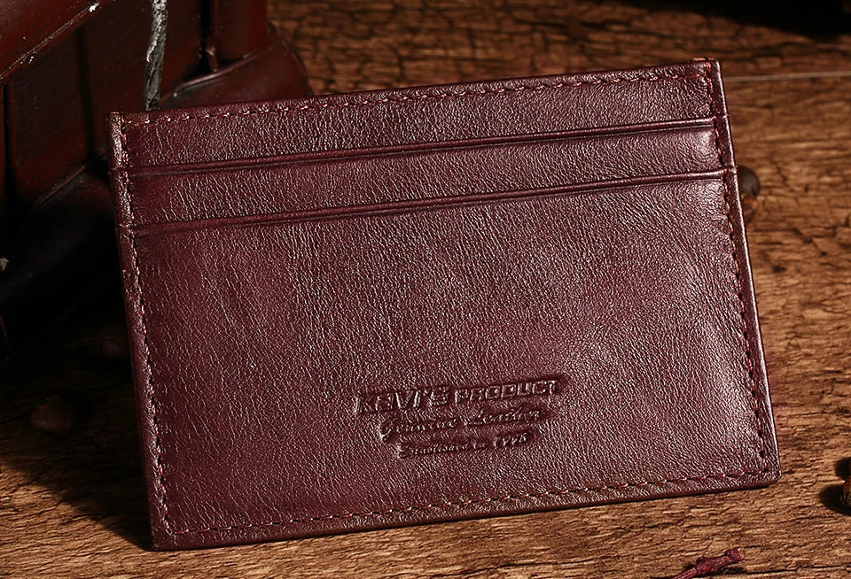 100% Genuine Leather Minimalist Card Holder