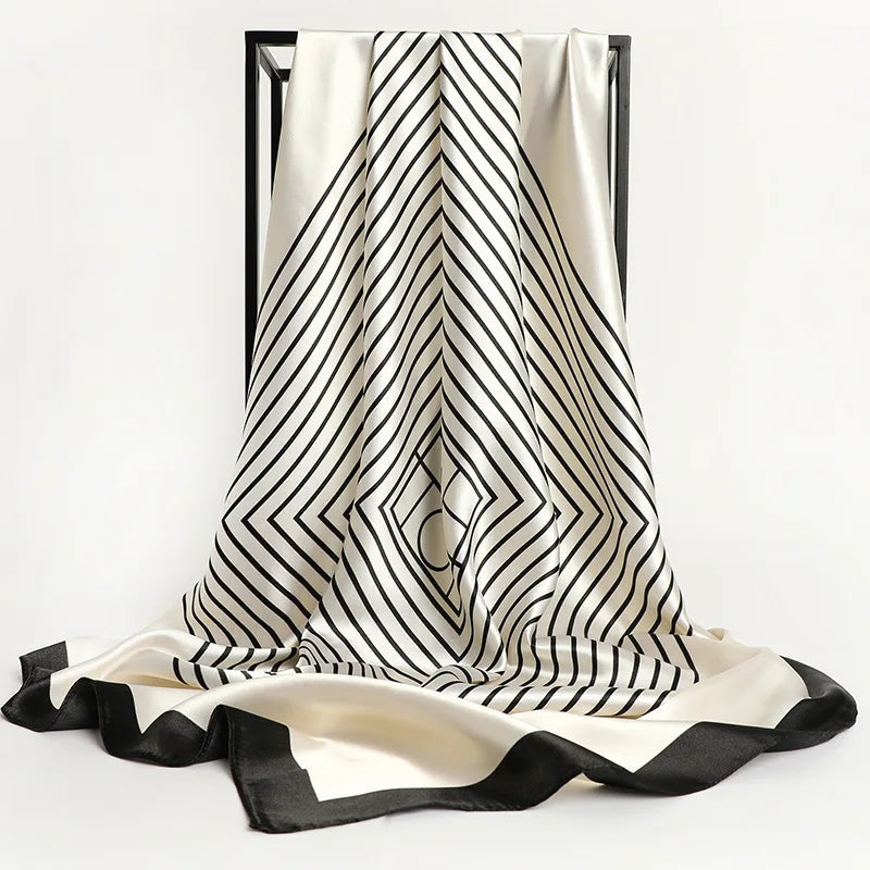 Silk Satin Square Scarf