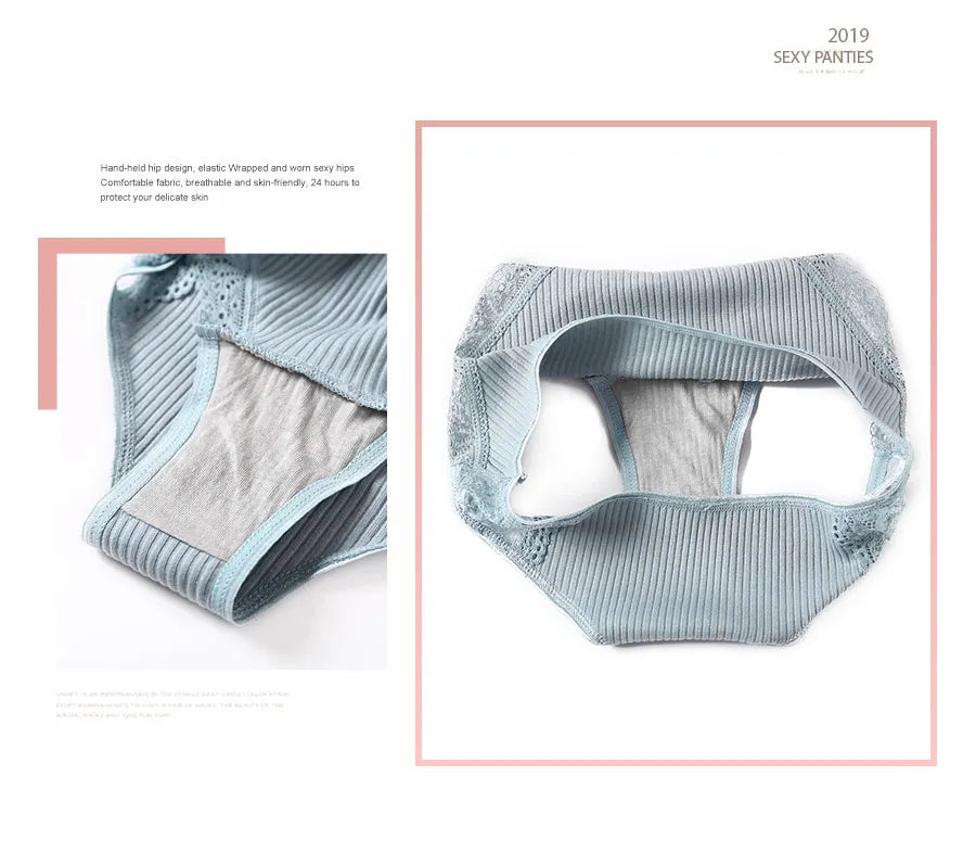 3Pcs/set Women Cotton Panties