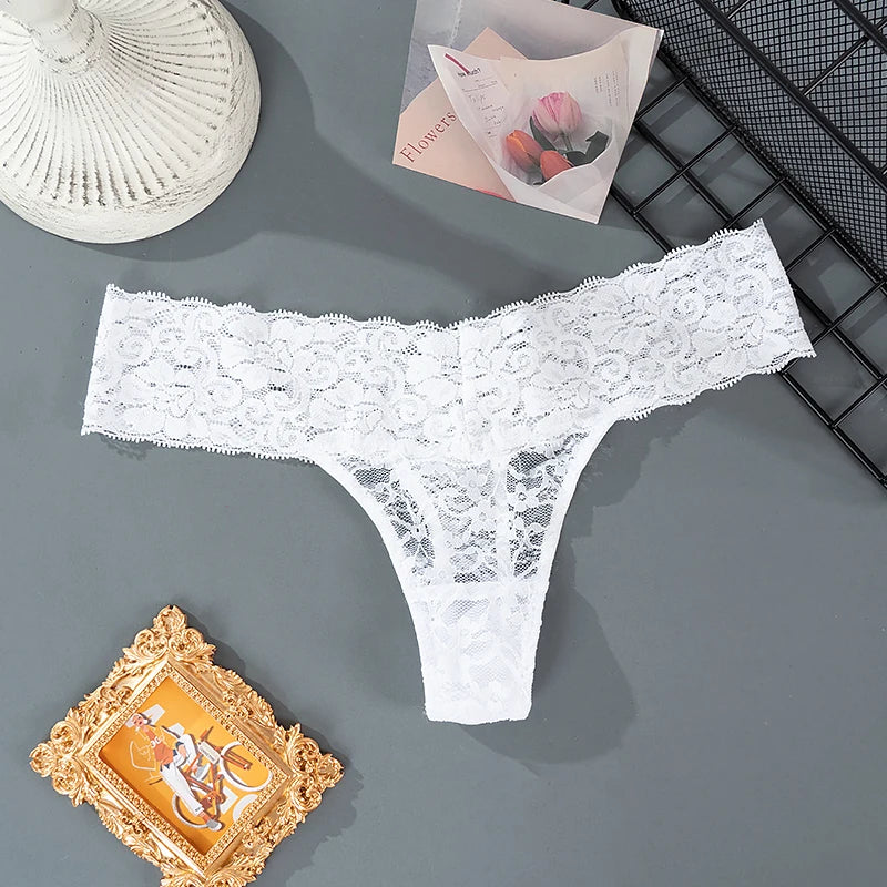3PCS Lace Floral Women Panties