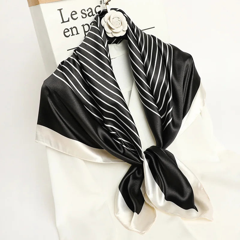 Silk Satin Square Scarf