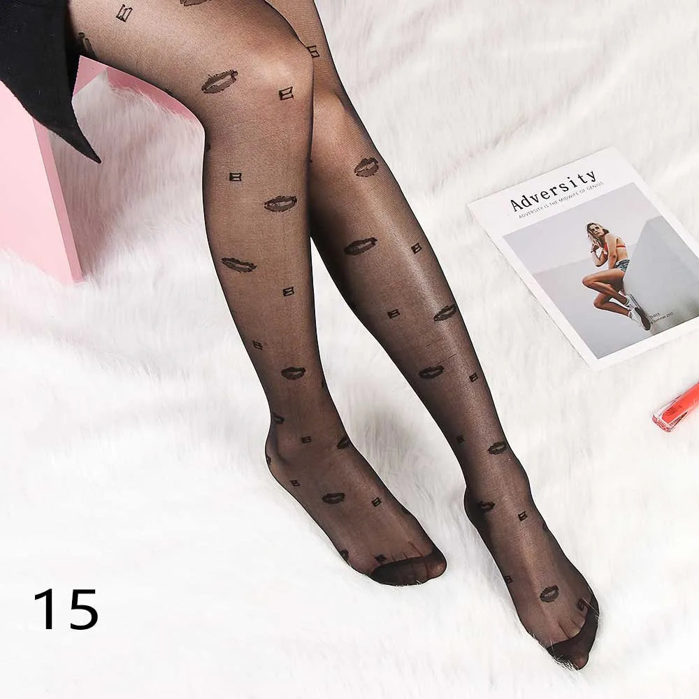 Sexy Women Tights Classic Small Polka Dot Silk Stockings