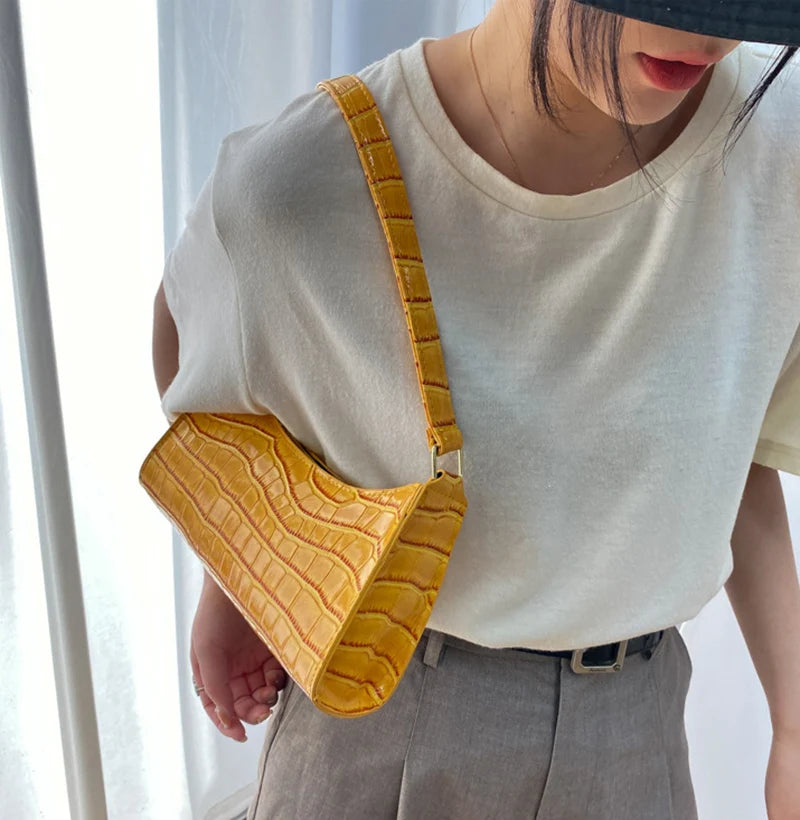 Leather Armpit Handbag