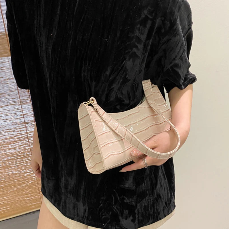 Leather Armpit Handbag