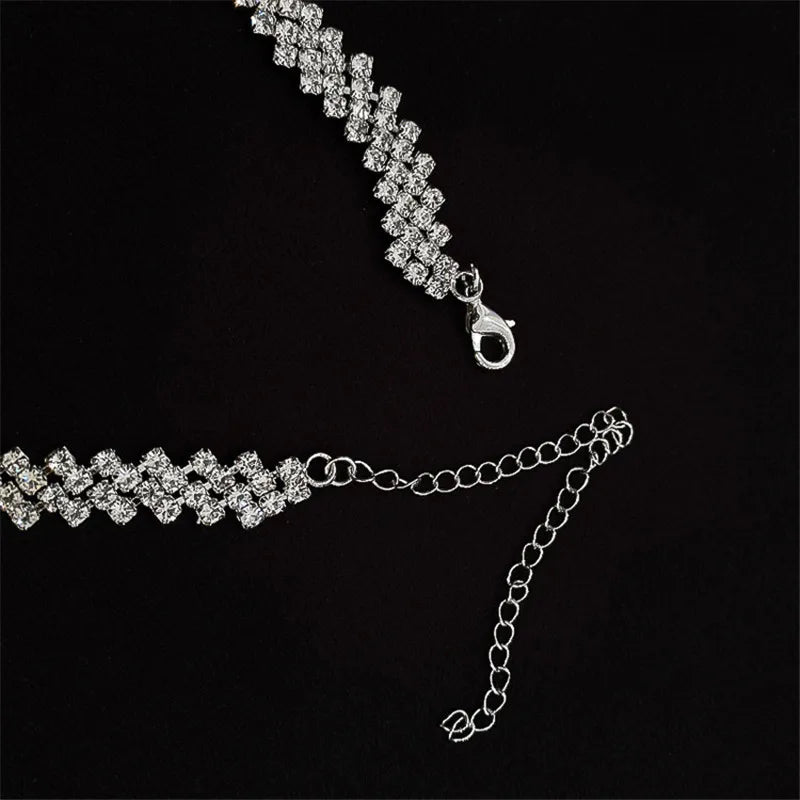 Full Rhinestone Choker Necklaces