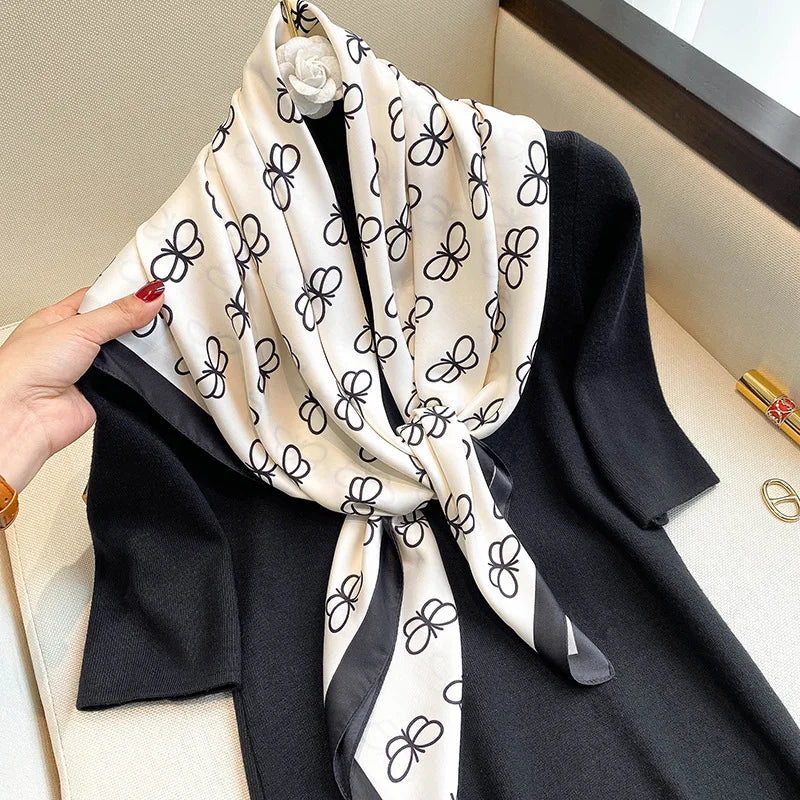 90*90cm Women Scarf Silk