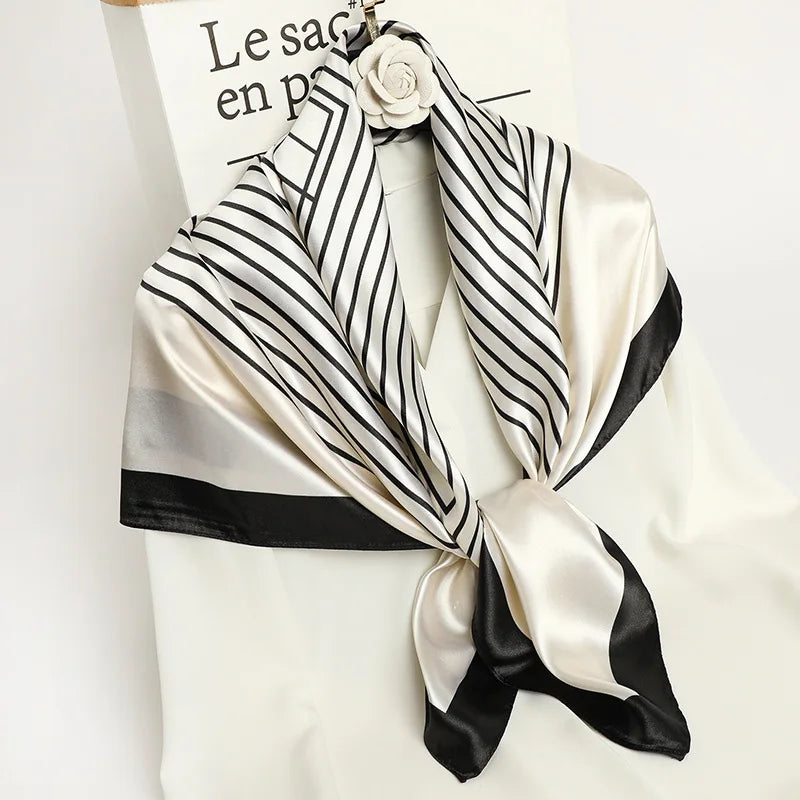 Silk Satin Square Scarf