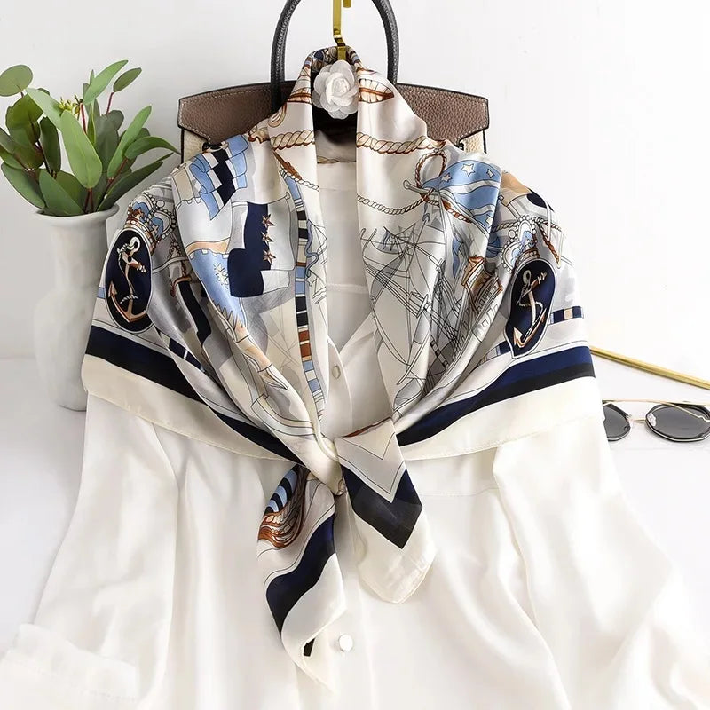 90*90cm Women Scarf Silk