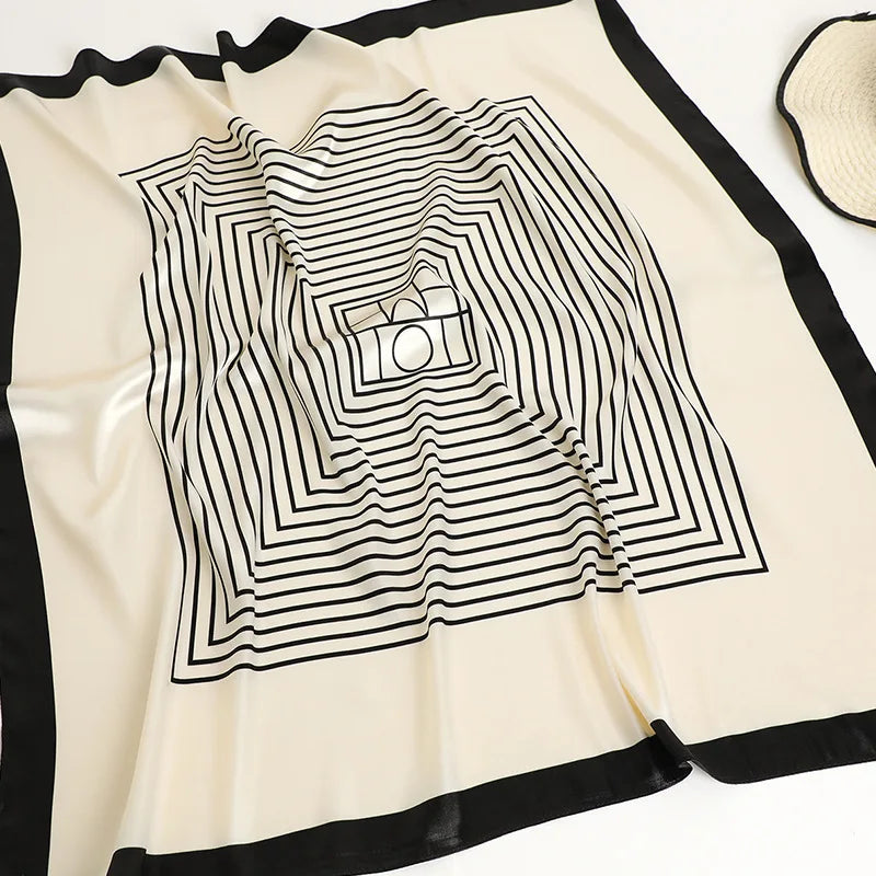 Silk Satin Square Scarf