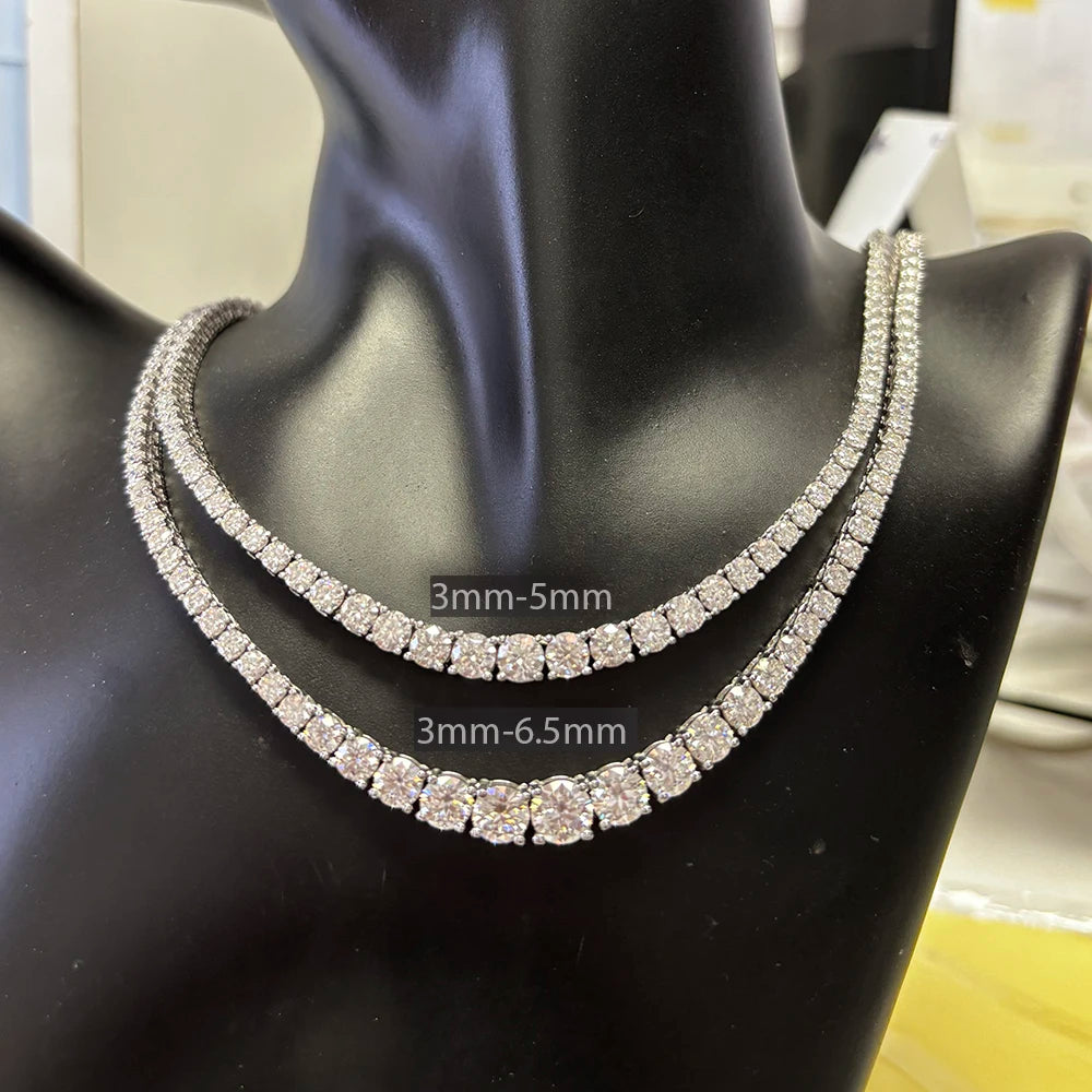 Full Moissanite Tennis Necklace
