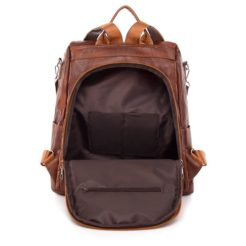 3-in-1 Women Backpacks Vintage Female Shoulder Bags