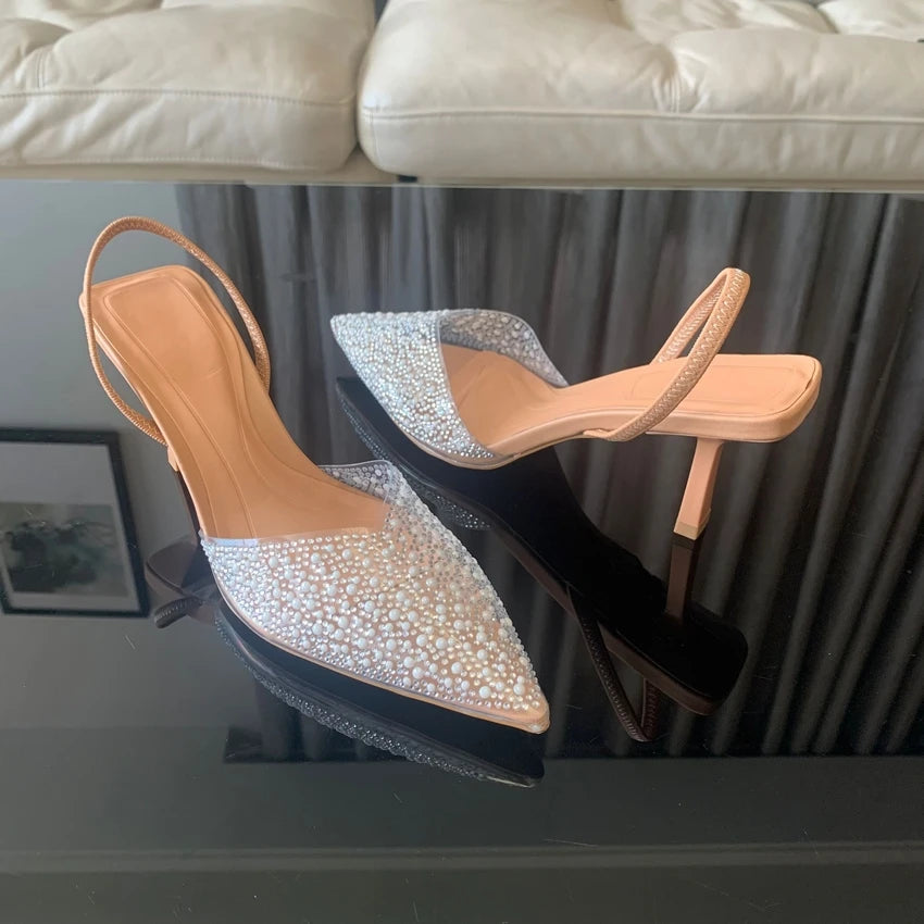 Pointed Toe High Heels Sandals