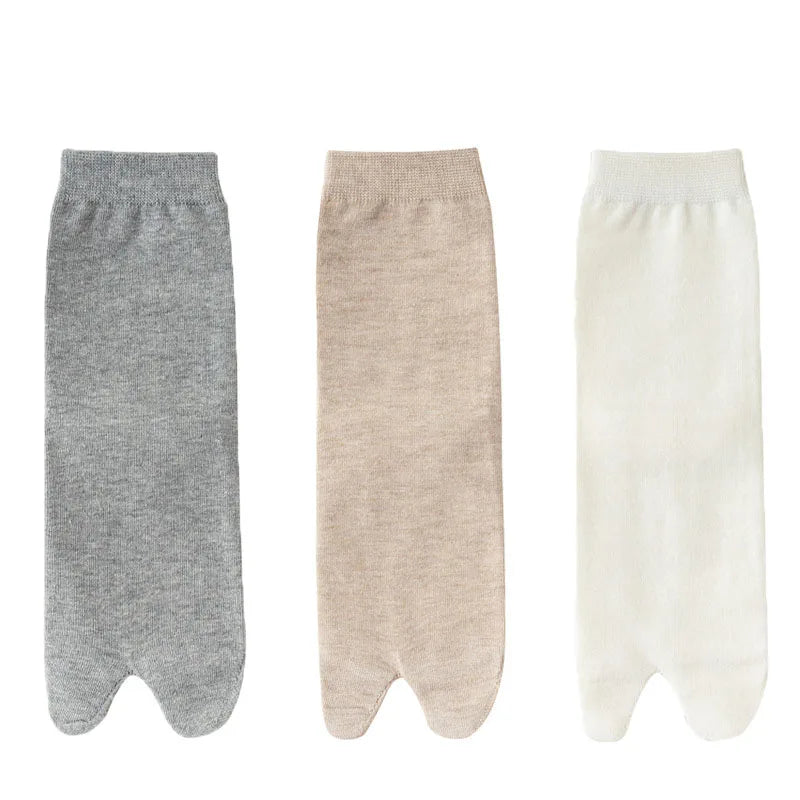 Japanese Men And Women's Summer Fiber Double Fingered Socks