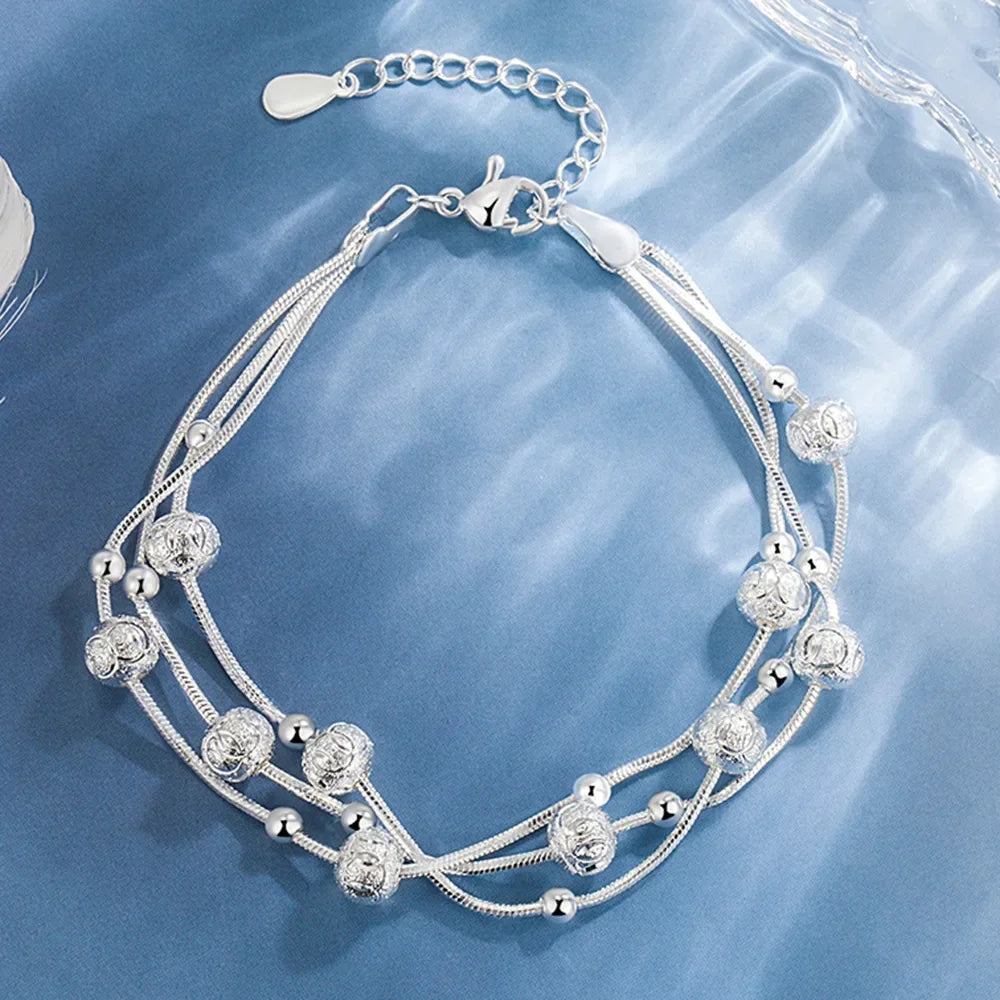 925 Sterling Silver Heart Shaped Bracelet