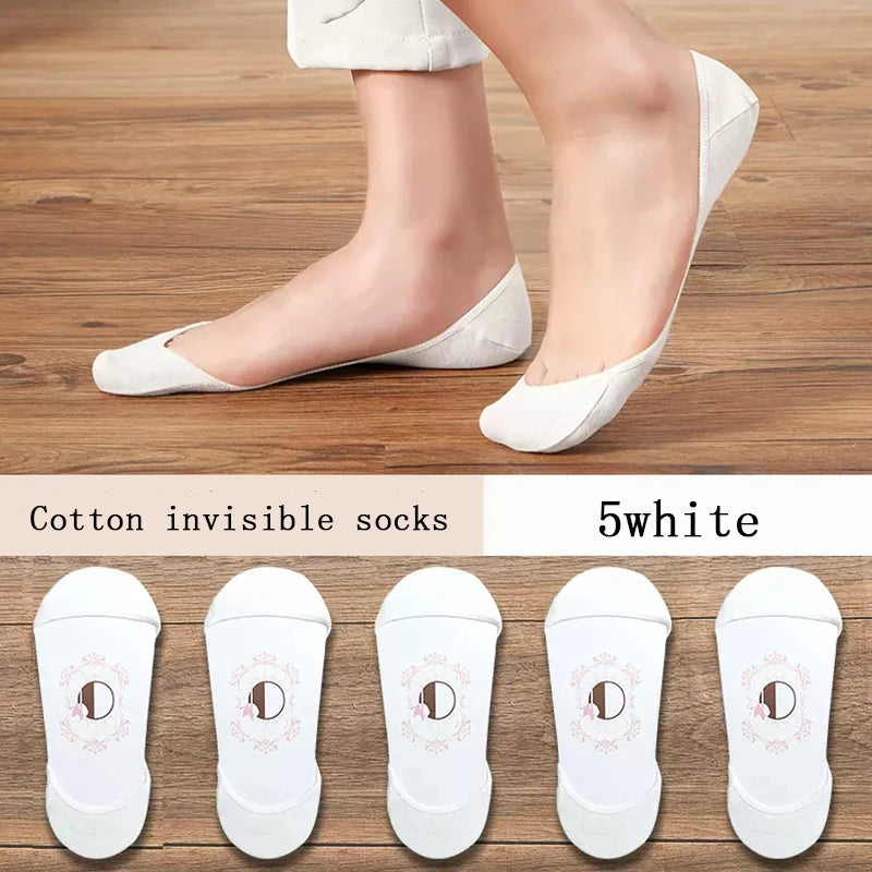 women's Super Invisible For High Heels Boat Socks