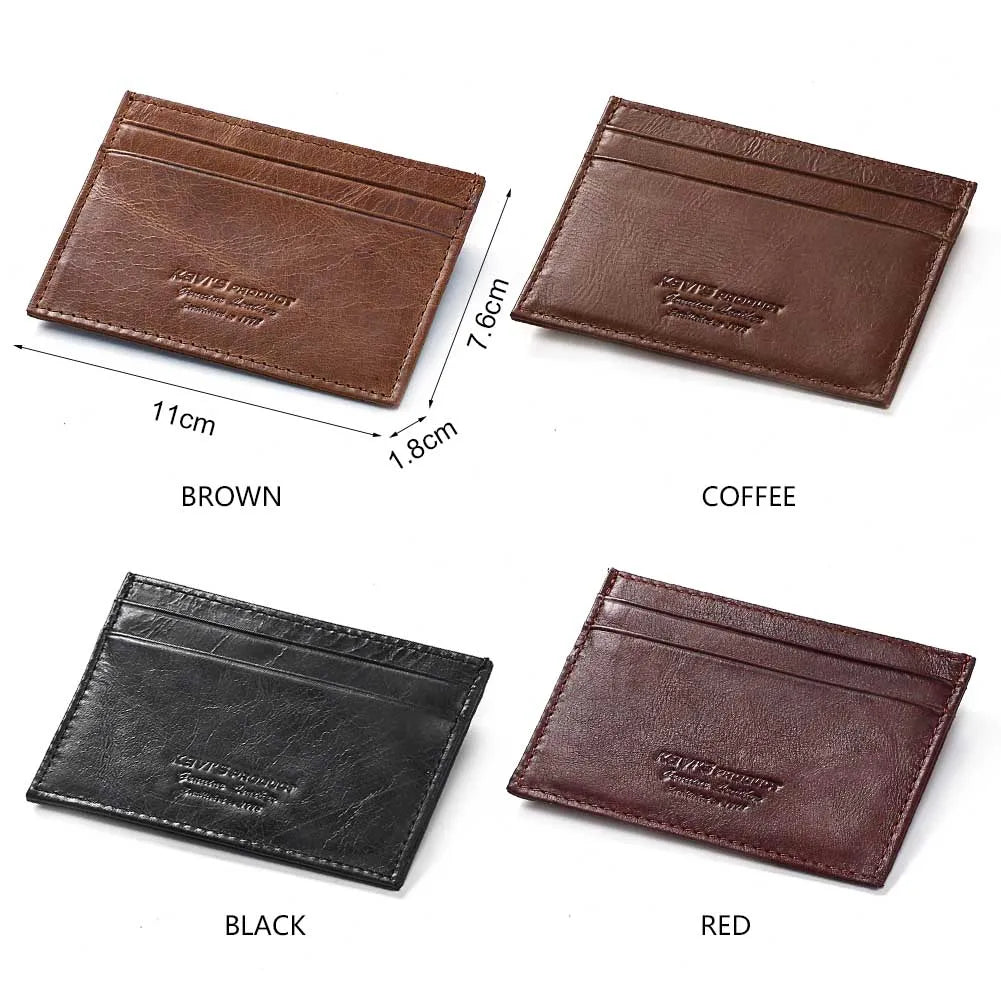 100% Genuine Leather Minimalist Card Holder