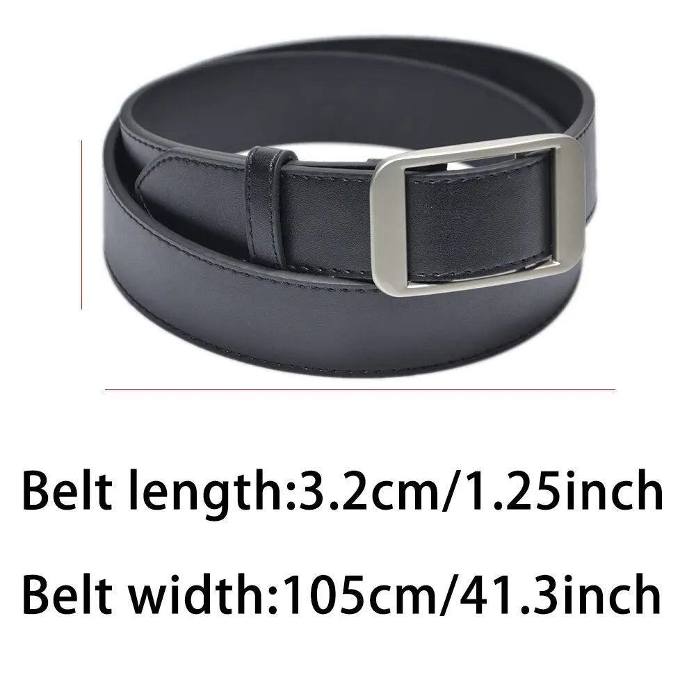 Unisex Free Size PU Leather Belt