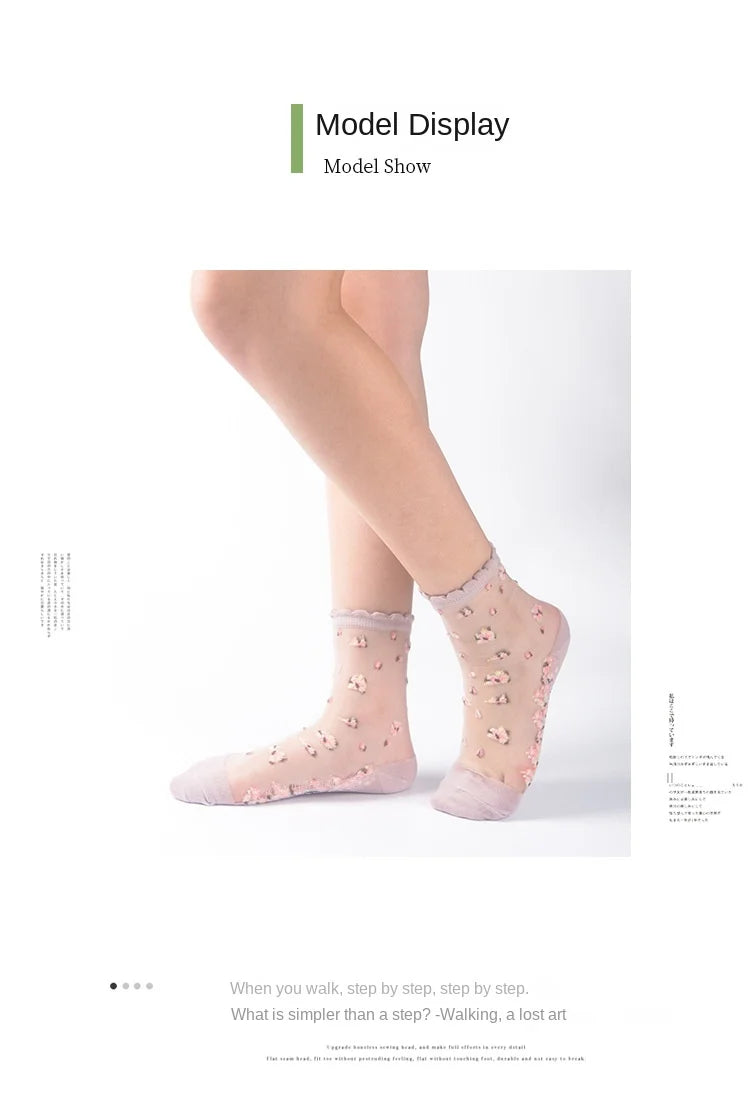 Lace Ruffle Soft Cotton Women's Socks