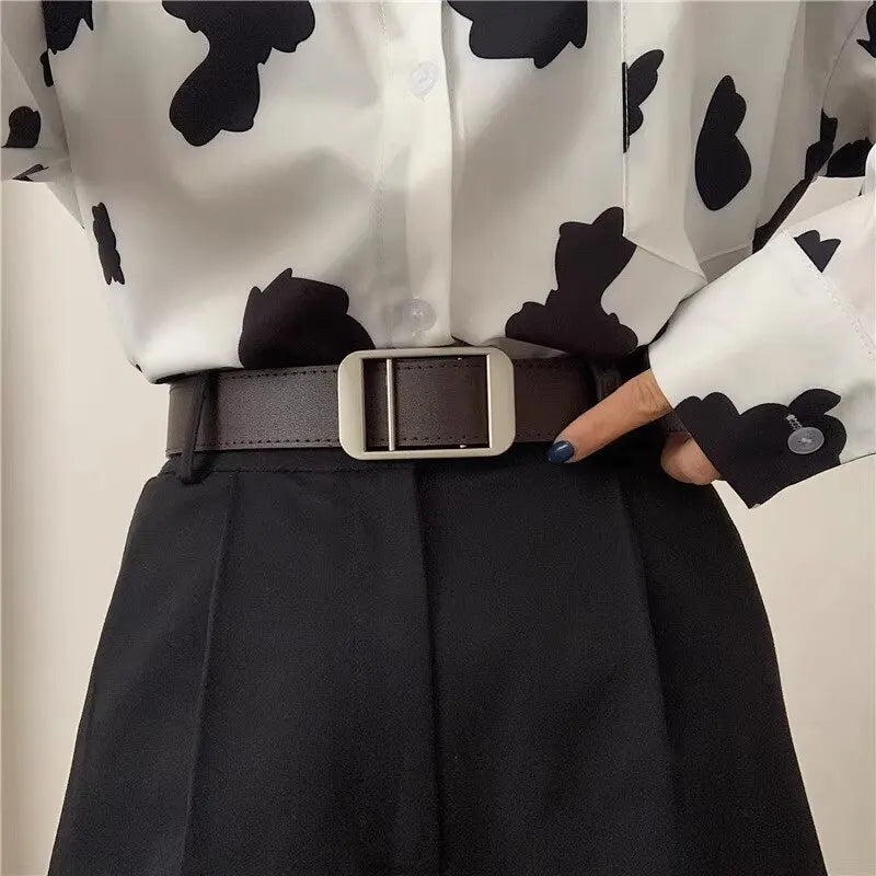 Unisex Free Size PU Leather Belt
